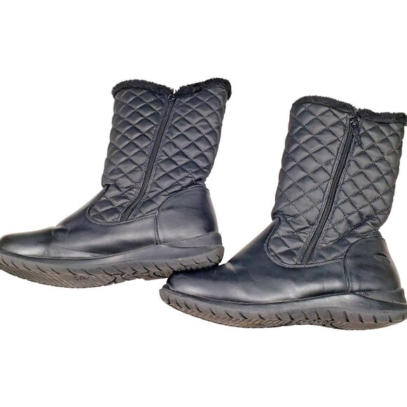 Totes Boots Women's Size 10W Black Jade Wide Winter Boot Thermalite - Picture 4 of 7